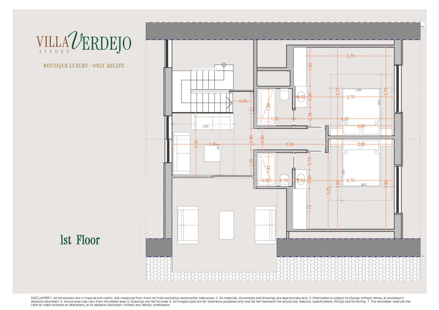 Villa Verdejo floor 1a plan